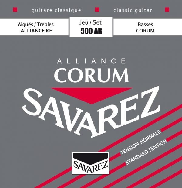 Sada nylonových strun Savarez Corum pro klasickou kytaru stření pnutí