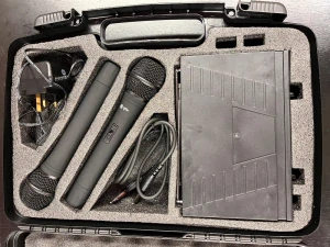 Bezdrátový mikrofonní dvojtý set 