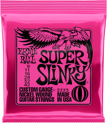 Struny Ernie Ball Super Slinky Nickel Wound 9 42