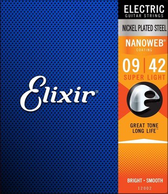 Struny Elixir NANOWEB Electric 9 42