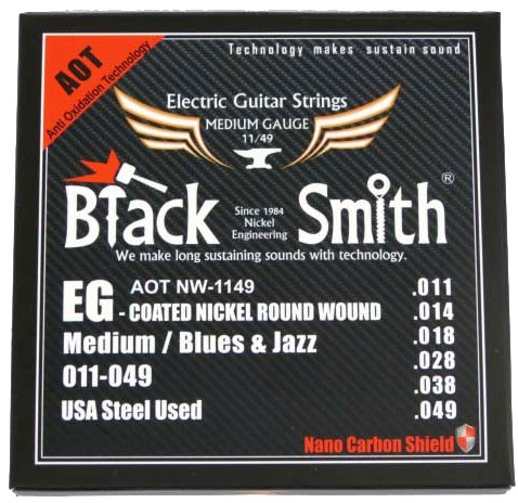 Struny Black Smith AOT 11 49 potažené pro elektrickou kytaru