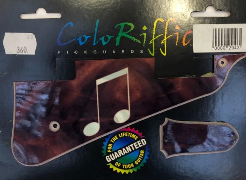 Coloriffic Les Paul Pickguard Brown note