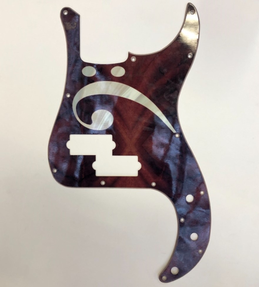 Coloriffic Bass precesion Pickguard Brown 